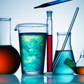 Chemicals in glass Royalty Free Stock Photo