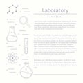 Chemicals and science illustration.