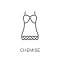Chemise linear icon. Modern outline Chemise logo concept on whit