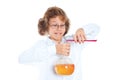 Chemist boy Royalty Free Stock Photo