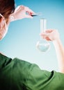 Chemist girl Royalty Free Stock Photo