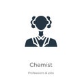 Chemist icon vector. Trendy flat chemist icon from professions collection isolated on white background. Vector illustration can be