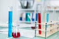 In the chemist laboratory Royalty Free Stock Photo