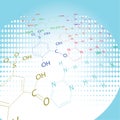 Chemistry abstract design Royalty Free Stock Photo
