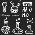 Chemistry and biochemistry vector set