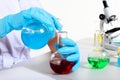 Chemistry or biology laborotary equipment Royalty Free Stock Photo