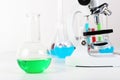 Chemistry or biology laborotary equipment Royalty Free Stock Photo