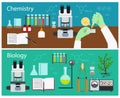 Chemistry and biology Royalty Free Stock Photo