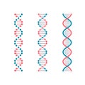 Chemistry code DNA. Double genetic code of human molecule. Biotechnology future vector