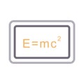 Chemistry colour line vector icon