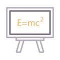 Chemistry colour line vector icon