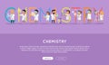 Chemistry Conceptual Flat Style Vector Web Banner