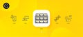 Chemistry dna, Journey and Outsource work minimal line icons. For web application, printing. Vector