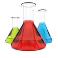 Chemistry flasks Royalty Free Stock Photo