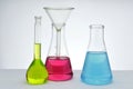 Chemistry glassware Royalty Free Stock Photo