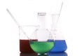 Chemistry glassware Royalty Free Stock Photo