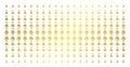 Chemistry Gold Halftone Pattern