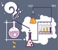 Chemistry infographic laboratory