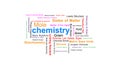 Chemistry Infotext Chemistry Text - Chemistry All conceptual words text arrangement Royalty Free Stock Photo