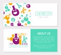 Chemistry for Kids Banner Template with Space for Text, invitation, Banner, Poster, Flyer, Brochure Design, Science for