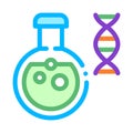 Chemistry Lab Glassware Biomaterial Vector Icon