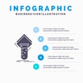 Chemistry, lab, study, test, testing Infographics Template for Website and Presentation. GLyph Gray icon with Blue infographic