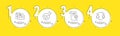 Chemistry lab, Technical documentation and Accounting report icons set. Workflow sign. Vector