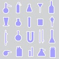 Chemistry laboratory glassware stickers