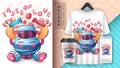 Chemistry love poster and merchandising