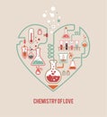 Chemistry of Love Royalty Free Stock Photo