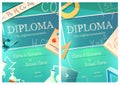 Chemistry and mathematics science diploma template