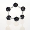 Chemistry model of the atom carbon Royalty Free Stock Photo