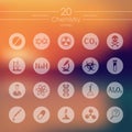 Set of chemistry icons Royalty Free Stock Photo