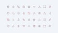 Chemistry, molecular structure and chemical formula, model of atom line icon set