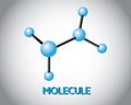 Chemistry molecule illustration