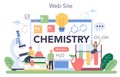 Chemistry online service or platform. Scientific experiment