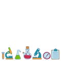 Chemistry Pharmacology Natural sciences Vector doodle set