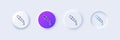 Chemistry pipette line icon. Laboratory sign. Analysis lab. Line icons. Vector