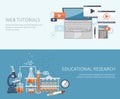 Chemistry and science infographic. Web tutorials. Chemistry icons background for biology and medical research posters
