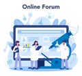 Chemistry scientist online service or platform. Scientific experiment