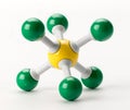 Sulfur chemical model used in education classes Royalty Free Stock Photo