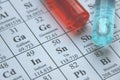 Chemistry. Test tube series Royalty Free Stock Photo