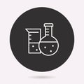 Chemistry - vector icon. Illustration isolated. Simple pictogram.