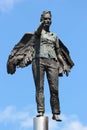 Chemnitz, Germany - June 11, 2023: The sculpture Angel by Silke Rehberg, 1997, located in front of the Moritzhof on Bahnhof street