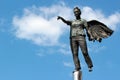 Chemnitz, Germany - June 11, 2023: The sculpture Angel by Silke Rehberg, 1997, located in front of the Moritzhof on Bahnhof street