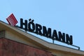 Chemnitz, Germany - June 12, 2023: Sign of Hoermann Engineering, a company offering engineering services across multiple sectors