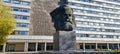 Chemnitz, Germany 11-12-2022. Karl Marx Monument. Statue of german philosopher Karl Marx in Saxony. German revolutionary