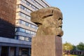 Chemnitz Karl Marx monument Royalty Free Stock Photo