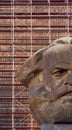 Chemnitz. Karl Marx. Monument. Head. Kerbel. Royalty Free Stock Photo