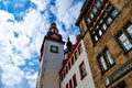 Chemnitz town hall during overcast wheather